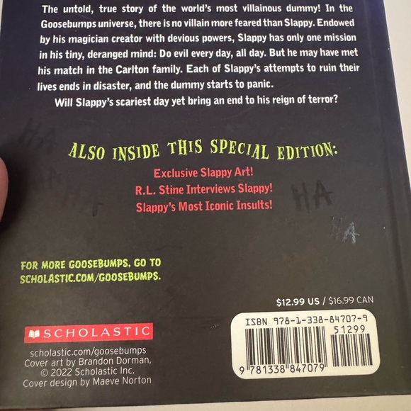 Slappy Beware (Goosebumps Special Edition) - Hardcover By R.L. Stine - Picture 6 of 6
